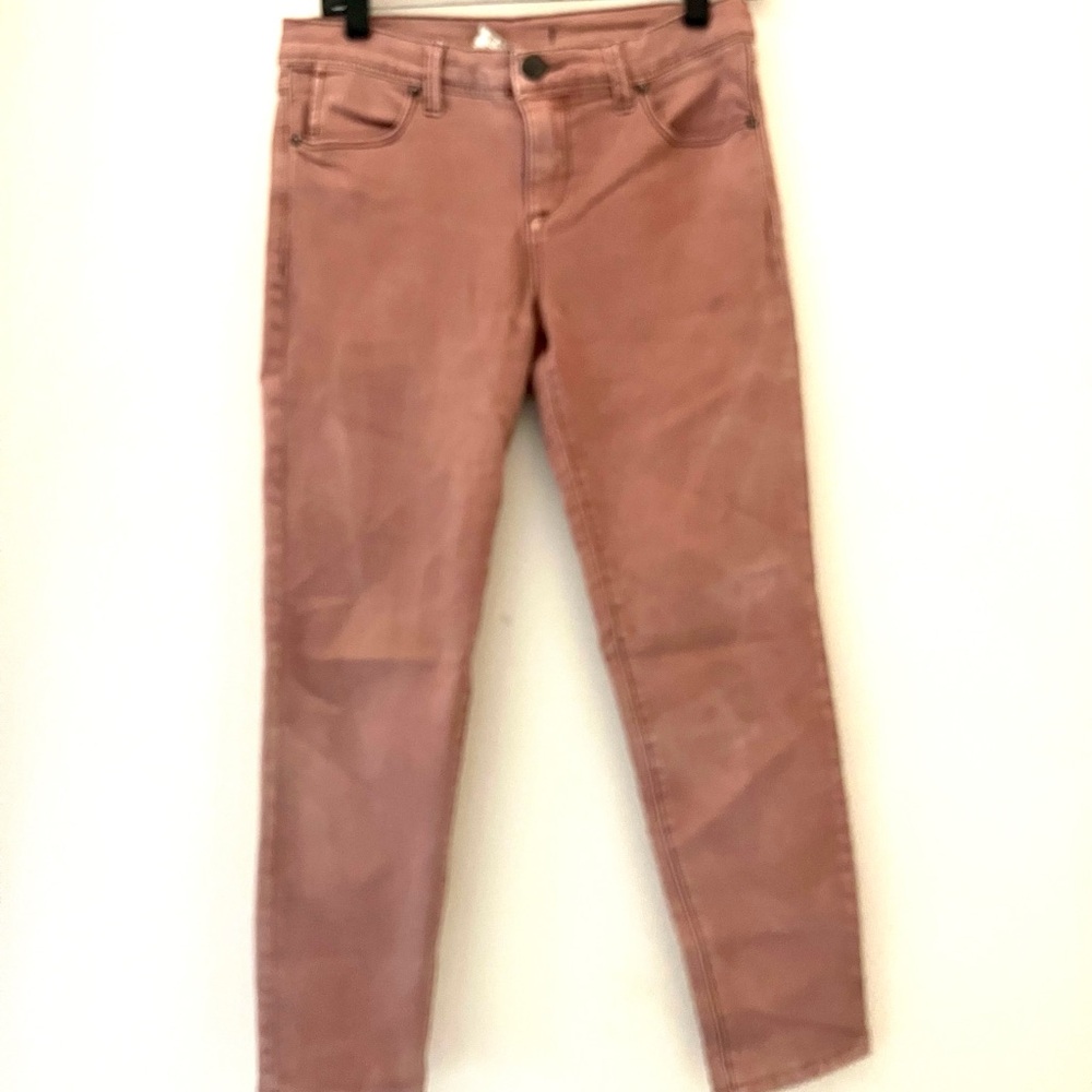 Free People Pink Blush Denim Skinny Jeans Size 28